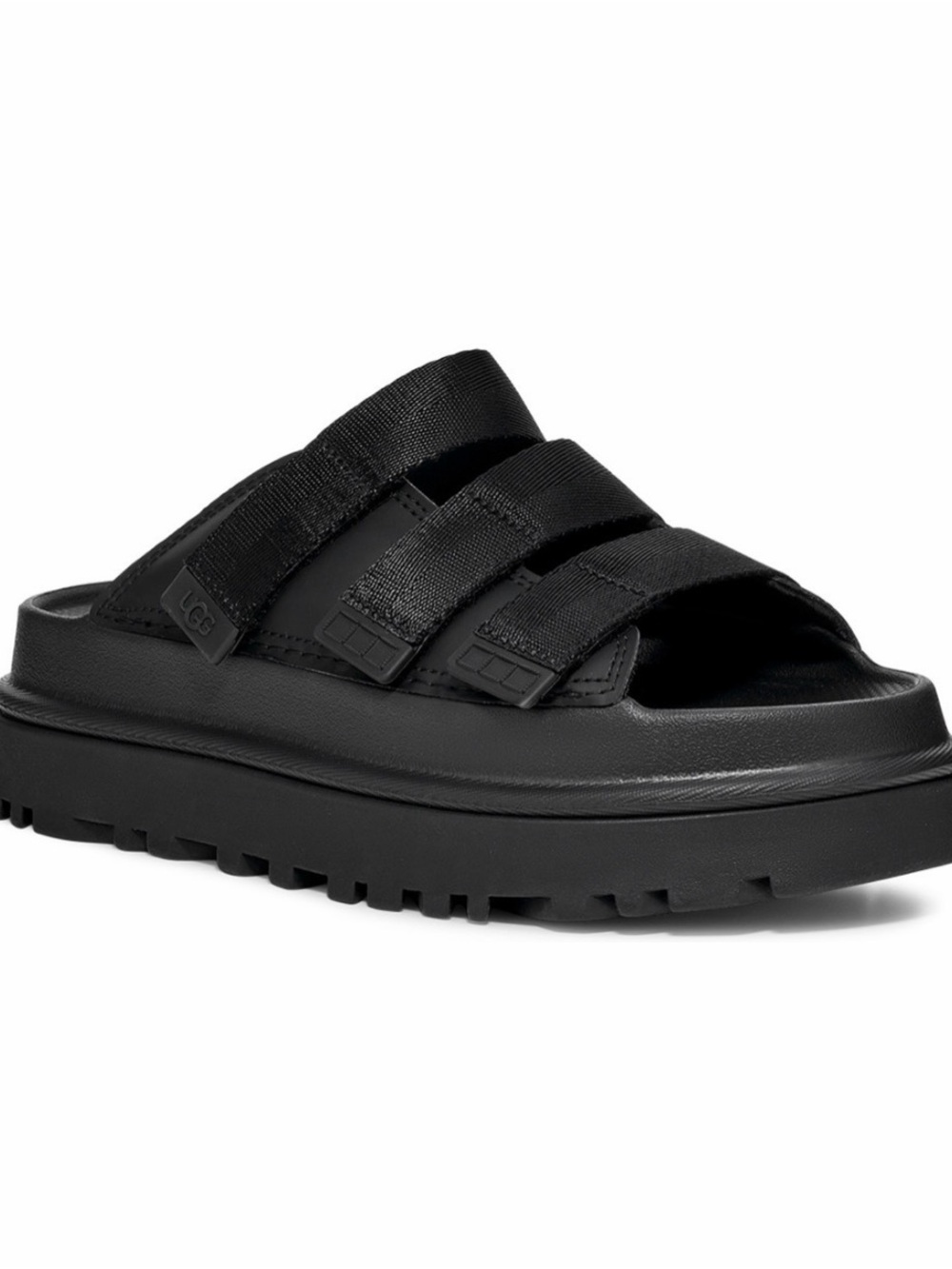UGG WOMEN'S GOLDENGLOW SLIDE black